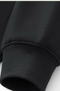 Men's Streetwear Side-Seamed Fleece-lined Pullover