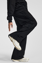 Men's Fall 450g Knit Raw Edge Washed Straight Pants