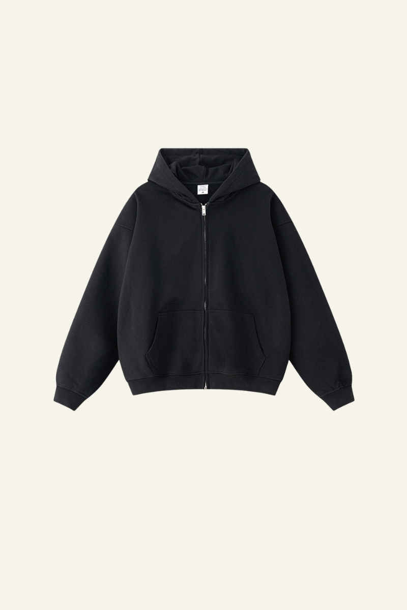 Men's Streetwear Full Zipper Hooded Jacket
