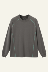 Men's Athletic Color Block Long-sleeve T-shirt.