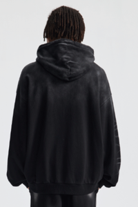 Men's Cotton Streetwear Gradient Hooded Jacket
