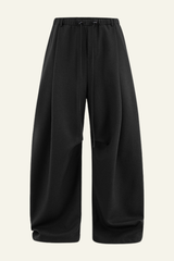 Men's Streetwear Linen Pleadted Wide-leg Pants