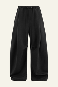 Men's Streetwear Linen Pleadted Wide-leg Pants