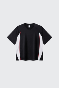 Men's Summer 7A V-Neck Colorblock QuickDry Oversized Tee