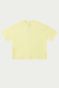 Women's 280g Spring Solid Cotton Boxy Oversized Tee