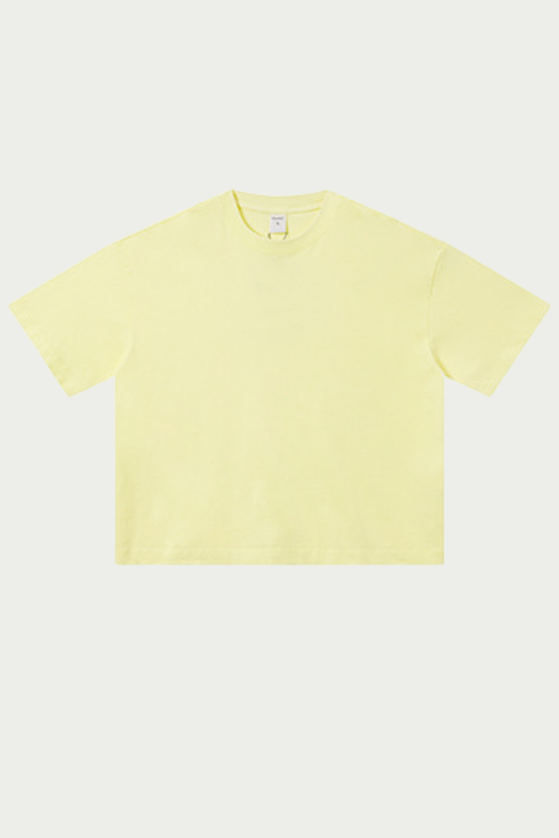 Women's 280g Spring Solid Cotton Boxy Oversized Tee
