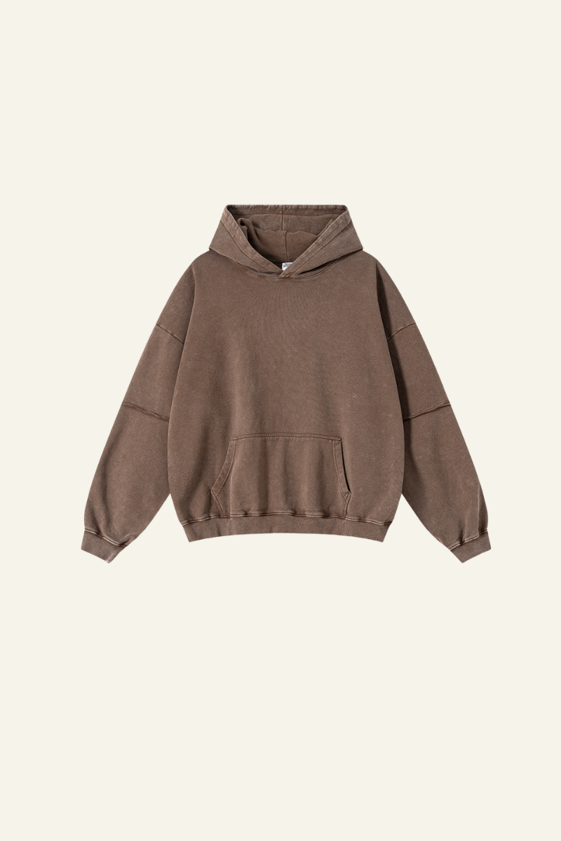 Men's Heavyweigt Fake Patchwork Two-piece Cotton  Hoodie