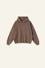 Men's Heavyweigt Fake Patchwork Two-piece Cotton  Hoodie