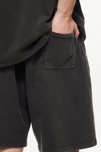 Men's Summer 320g Snow Wash Cotton Loose 5" Shorts