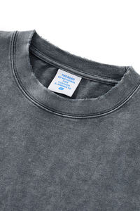 Men's Cotton Frayed Streetwear Washed T-Shirt