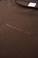 Men's Cotton-Linen Drop-Shoulder Tee w/FwdSideSeam & Sld Ltr