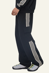 Men's Streetwear Color Blocked Side-Striped  Pants