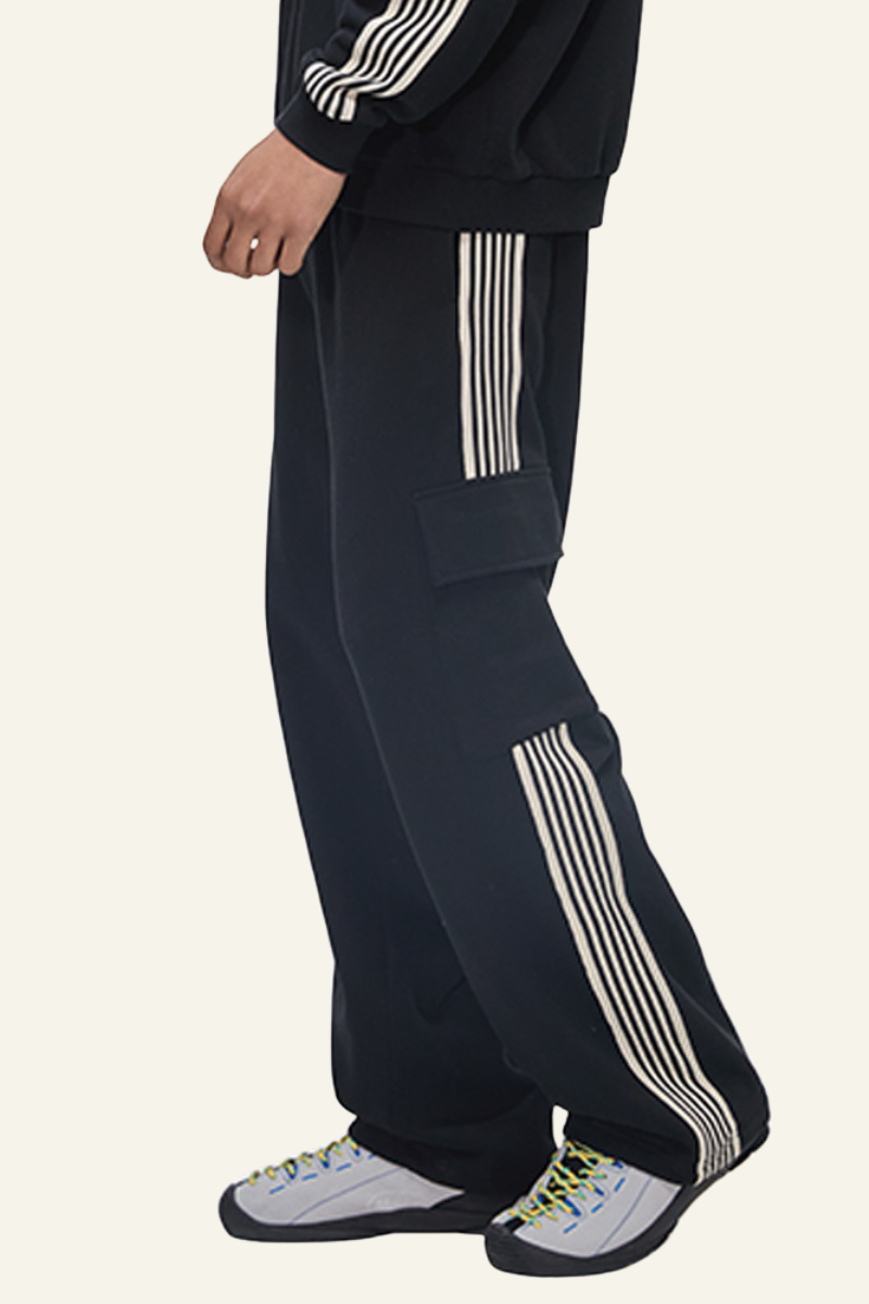 Men's Streetwear Color Blocked Side-Striped  Pants