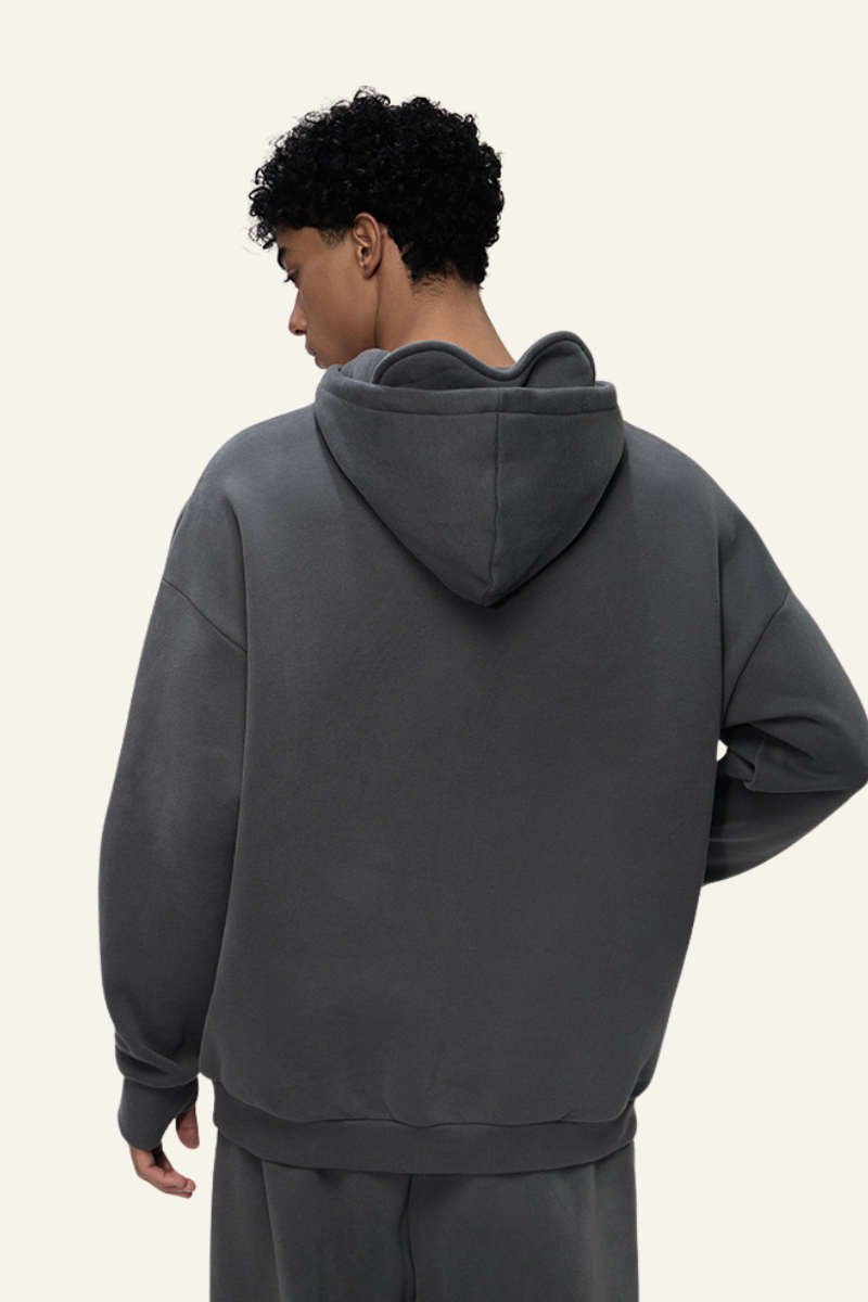 Men's Eye Mask Version With Fleece-Lined Hoodie.