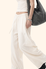 Women's Spring Summer 200g High Stretch Wide Leg Pants