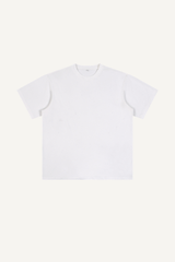 Men's Summer 260g Solid Cotton Loose Cuffed Tee