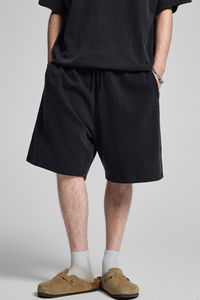 Men's Summer 320g Washed Batik Loose 9 Color Shorts