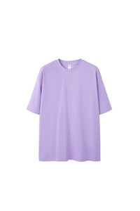 Men's Spring Summer 260g Solid Crewneck Oversized Tee