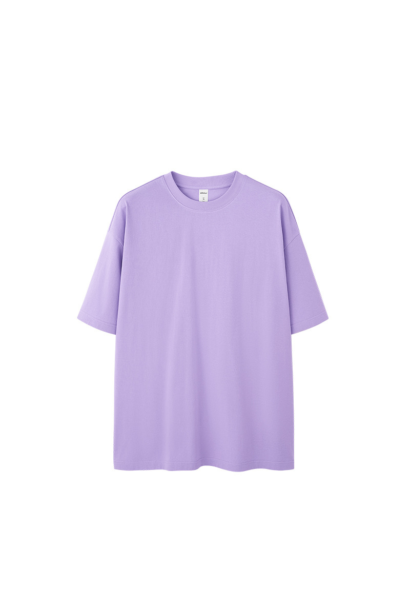 Men's Spring Summer 260g Solid Crewneck Oversized Tee