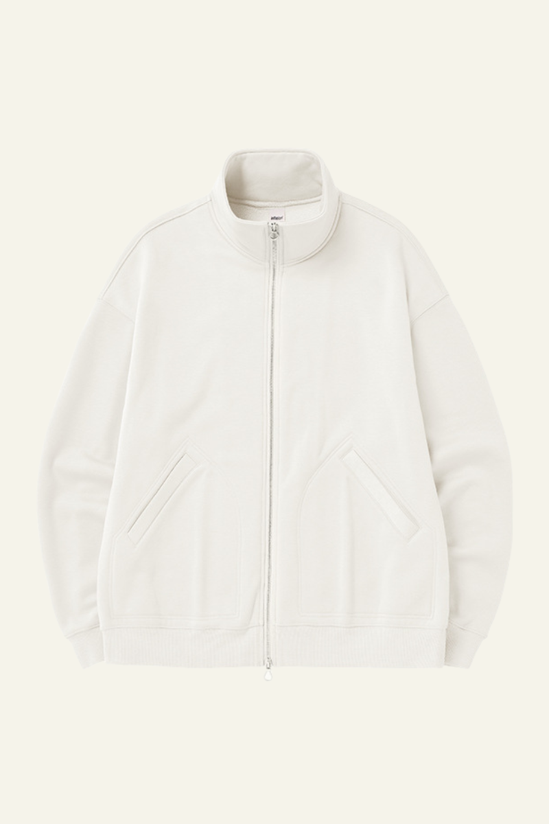 Men's Streetwear Stand Collar Fleece-lined Jacket