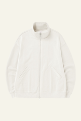 Men's Streetwear Stand Collar Fleece-lined Jacket