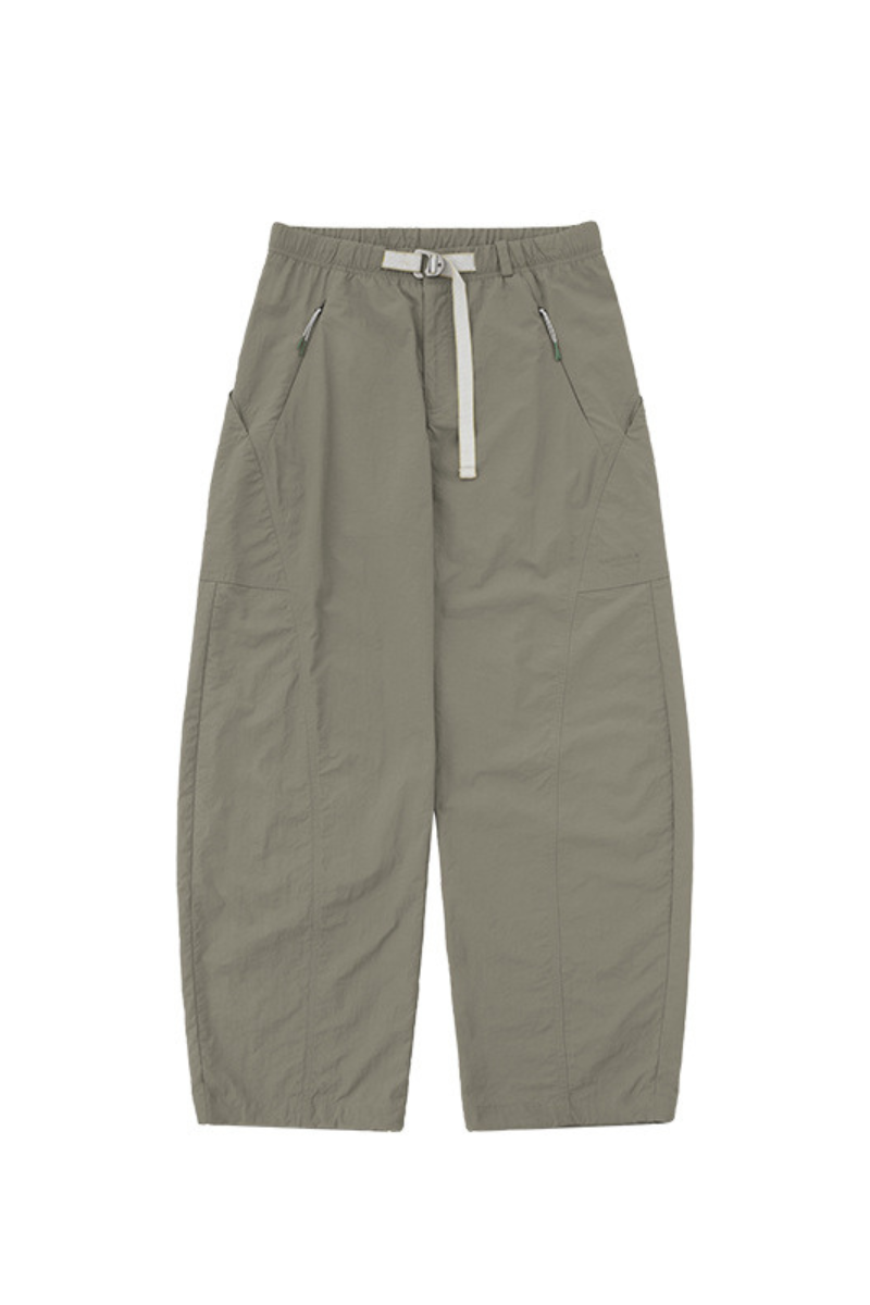 Men's 3D Cut Secure Zip Waterproof Drawstring Cargo Pants