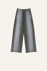 Men's Gradient-Colored Cotton Wide-Leg Pants.