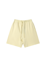 Unisex Spring Summer 360g Cotton Washed Drawstring Shorts