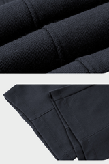 Men's Spring 390g Patchwork Pleated Curved Wide Pants