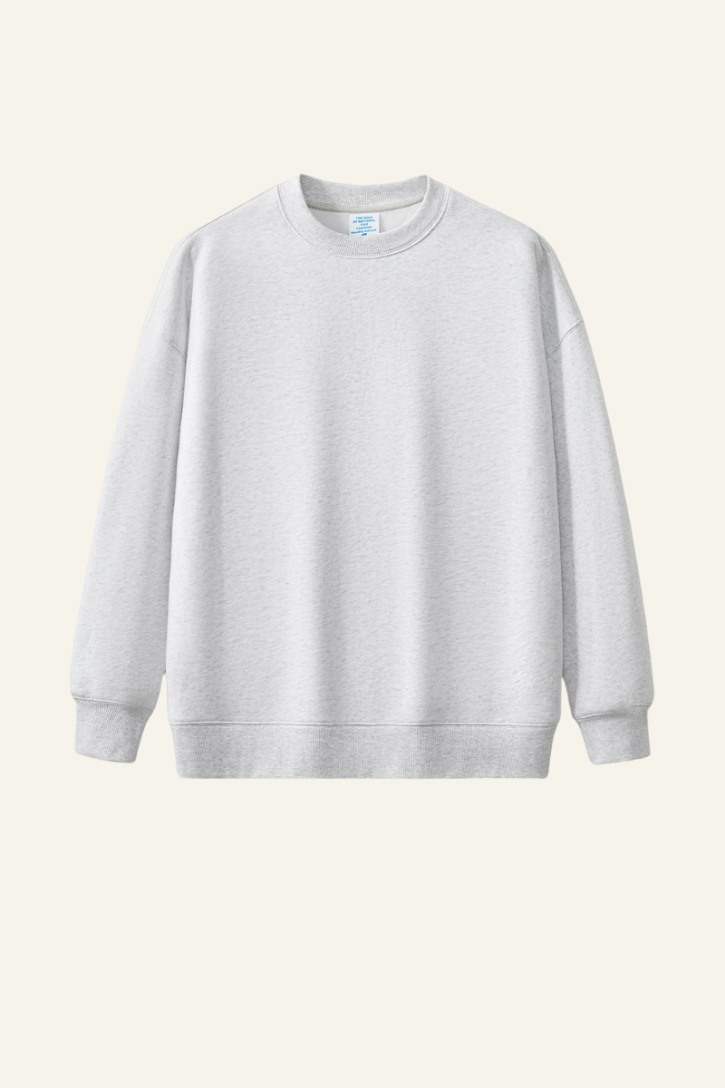 Men's Washed Distressed Solid Pullover