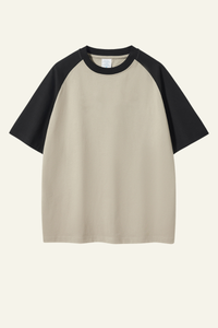 Men's  Cotton Color-Blocked Relaxed T-shirt.
