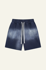 Men's Cotton Streetwear Washed Retro Spray-Painted  Shorts