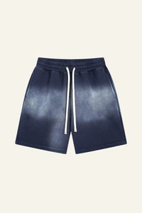 Men's Cotton Streetwear Washed Retro Spray-Painted  Shorts