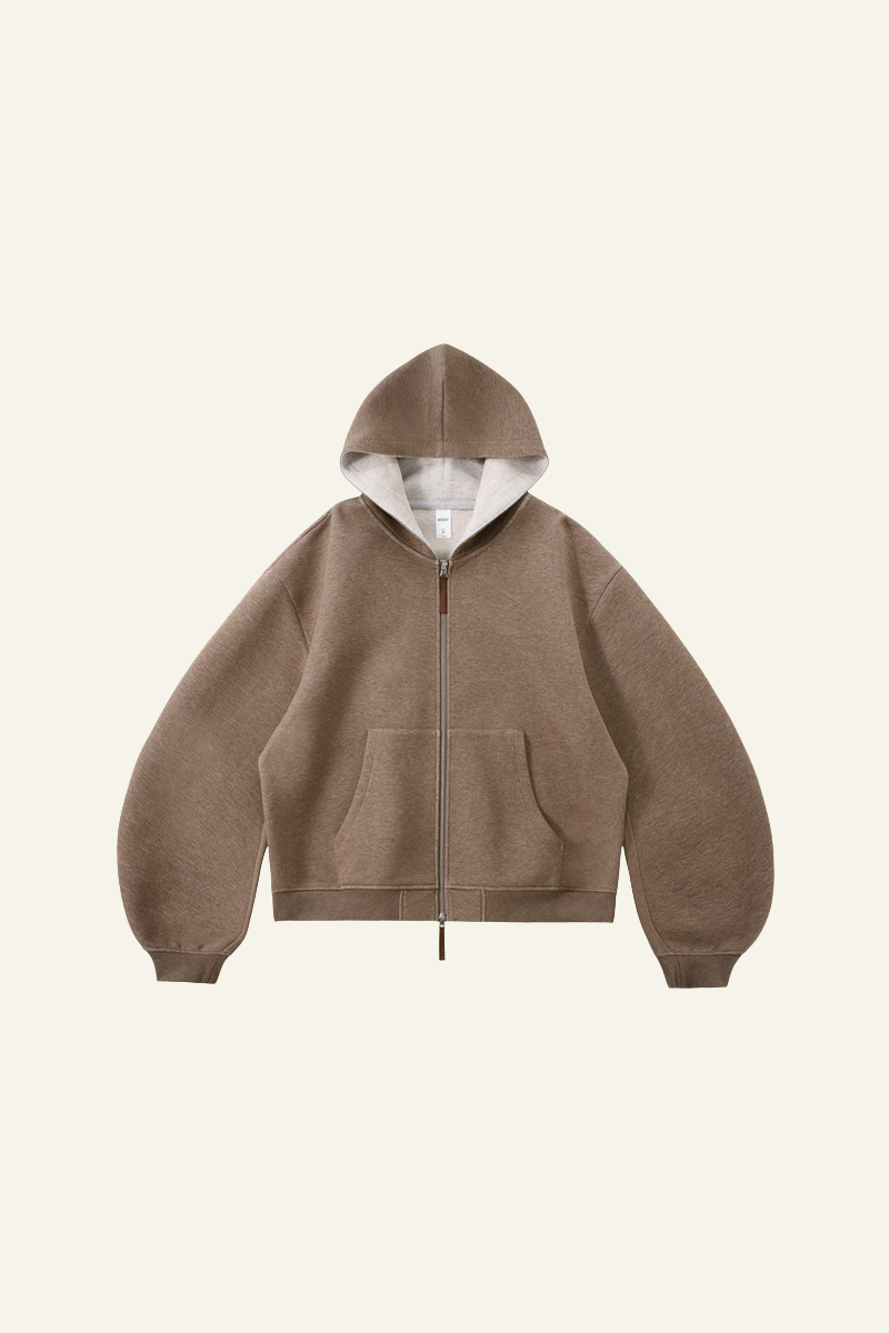 Men's Streetwear Double-Sided Zip Hooded Jacket