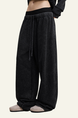 Women's  Vintage-Washed Cotton Straight-Leg Pants.