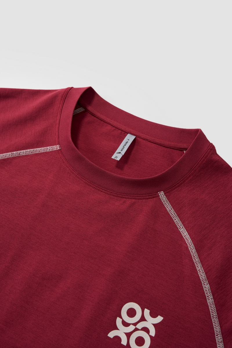 Men's Summer Raglan Cooling UV Colorblock Quick Dry Tee