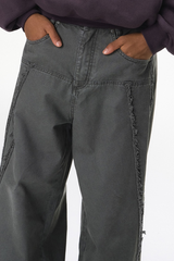 Men's  Cotton Streetwear Distressed-style Vintage Pants