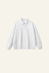 Women's Streetwear Polo Collar Relaxed Sweatshirts
