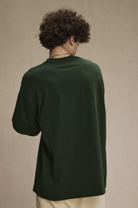 Men's Cotton Patchwork Faux Two-Piece Sweatshirt