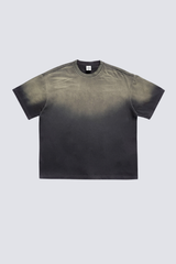 Men's Summer 250g Tiger Spray Fade Washed Oversized Tee
