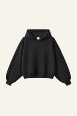 Men's Streetwear Cropped Drop-Shoulder Hoodie