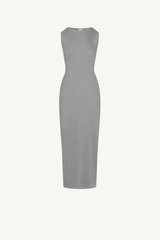 Women's Spring Summer 275g Washed Slim Knit Maxi Dress