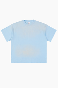 Women's Summer Cotton Washed Spray Fade Oversized Tee