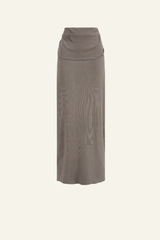 Women's Ruched Slim Fit Maxi Skirt.