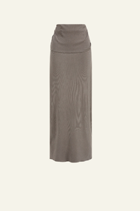 Women's Ruched Slim Fit Maxi Skirt.