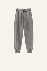Men's Vintage Washed Cotton Cuffed Sweatpants