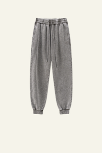 Men's Vintage Washed Cotton Cuffed Sweatpants