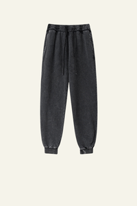 Men's Vintage Washed Cotton Cuffed Sweatpants