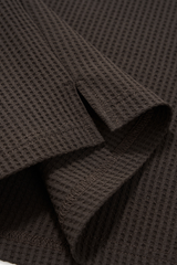 Men's Waffle-patterned Polo Collar Sweatshirts