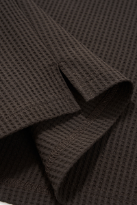 Men's Waffle-patterned Polo Collar Sweatshirts